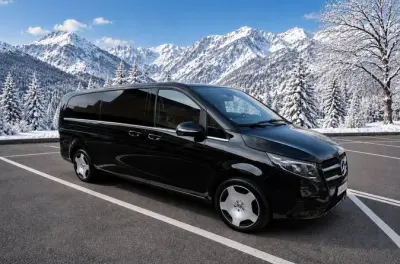 Privater Transfer Montreux Verbier: Mercedes-Van mit Fahrer