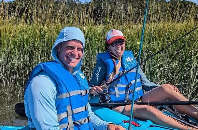 Pêche guidée à Simpson Creek : Kayak et paddle