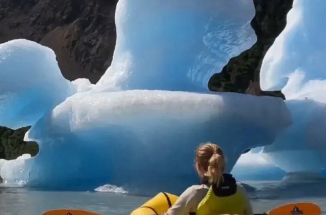Packrafting-Abenteuer an der Gletscherlagune in Homer, Alaska