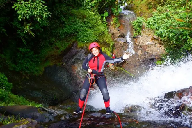 Canyoning cloud forest private day trip from Guayaquil