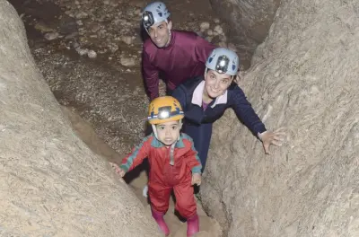 Espeleologia para iniciantes na caverna de Sorbas, Almería