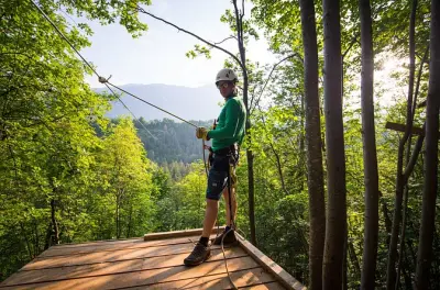 Ziplines in Bled: 7 Strecken über dem Dolinka-Tal