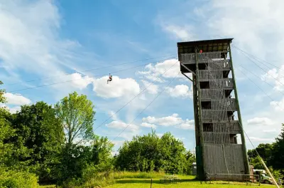 Ziplining in Bonner Springs: 9 Seilrutschen über 400 Meter