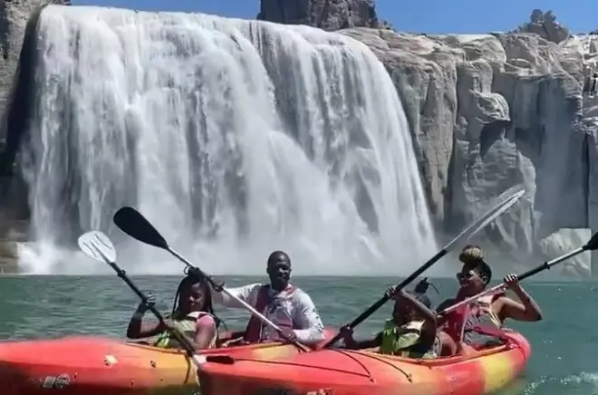 Tandem Kayaking to Shoshone Falls, Twin Falls