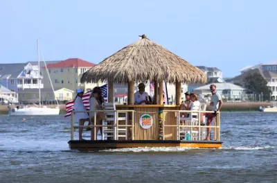 Carolina Beach Soundside Scenic Cruise: Shared Floating Tiki Bar