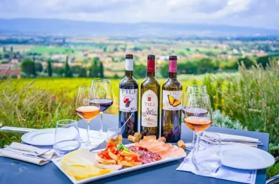 Déjeuner champêtre et dégustation de vins près d’Assise