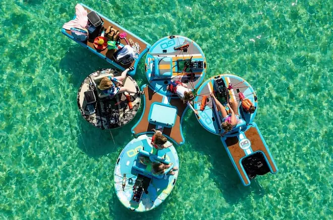 Bateau électrique à Pensacola Beach, accessible sans expérience