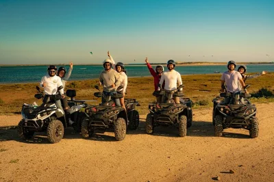 Feel the wind, taste the dust, and ride quad bikes along lagos’ wild trails. includes helmet, bottled water, all fees, and a local guide for a carefree adventure.