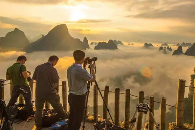 Yangshuo : Lever et coucher de soleil, plantation de thé guidée
