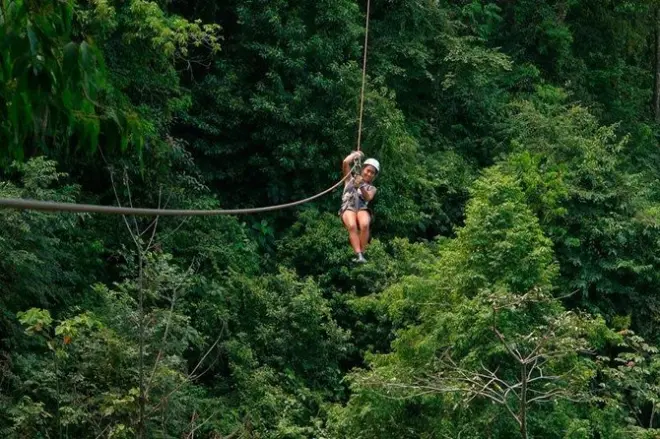 Ziplining in Puntarenas with Crocodile Safari