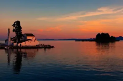 Corfu sunset cruise to Mouse Island: Private wooden boat
