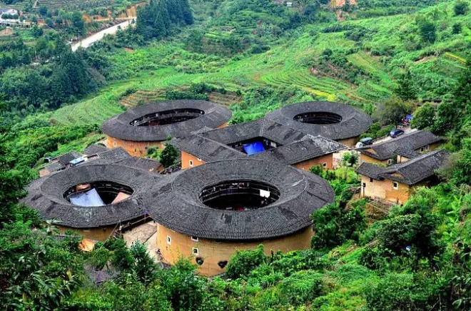 Tianluokeng tulou privé : Maisons Hakka classées UNESCO