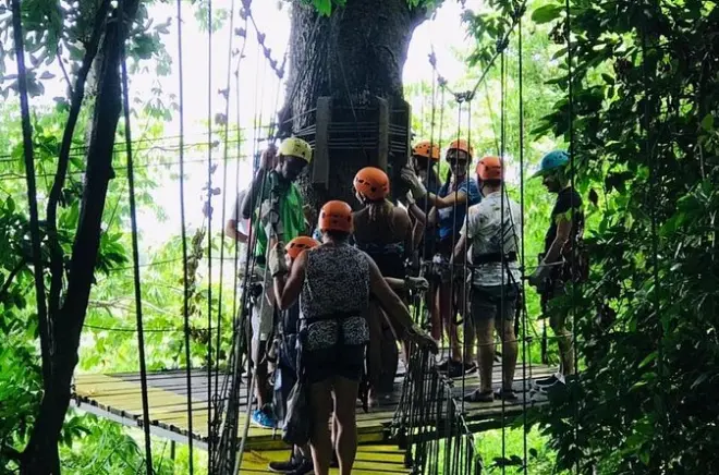 Ziplining in Roatán: Dschungel-Canopy mit Sanctuary Park