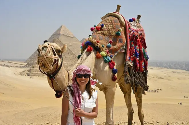 Giza Pyramids, Sphinx & Saqqara private tour with camel ride