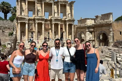 Walk ancient streets in ephesus, soak in pamukkale’s thermal pools, and enjoy turkish lunch. includes izmir pickup, skip-the-line entry, and local guide.