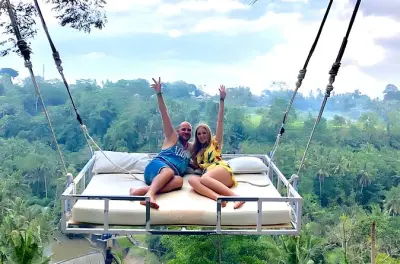 Ubud tyrolienne et quad : Aventure privée avec déjeuner