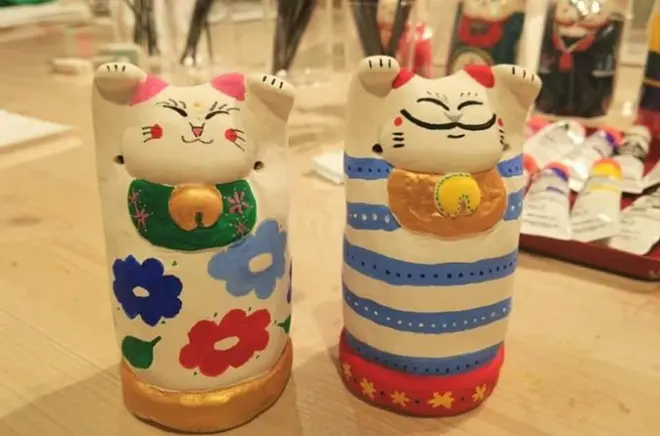 Pinte um maneki neko em Okayama e leve para casa no mesmo dia