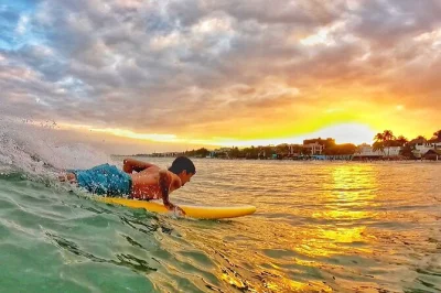 Try surfing in playa del carmen with a local instructor, eco-friendly gear, and a post-lesson drink at fusion beach bar. book your spot today.