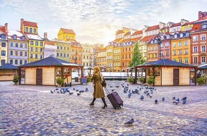 Tour em Varsóvia na escala: Cidade antiga, rota real e palácio