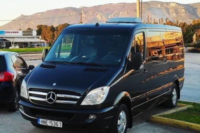 Arrive in santorini stress-free with a roundtrip airport transfer, local driver, and island tips. includes pickup, flexible timing, and friendly service.