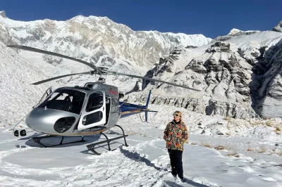 Fly from pokhara to annapurna base camp for mountain views, a quick landing, and time to breathe the high himalayan air. includes pickup—book now.