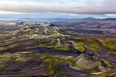 Volcan Lakagígar depuis Klaustur : Petit groupe en super jeep