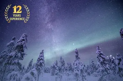 Levi Night Star Walk: Snowshoes Arctic Wilderness