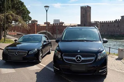 Transfert privé de Como à l’aéroport de Malpensa en taxi Mercedes