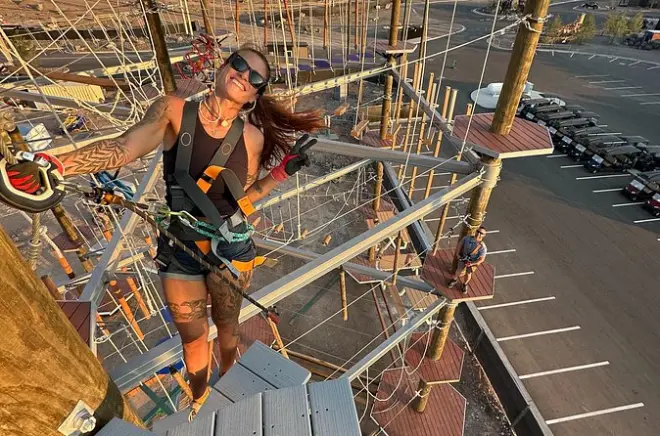 Curso de cuerdas al atardecer en Zion: Escala en la Adventure Tower