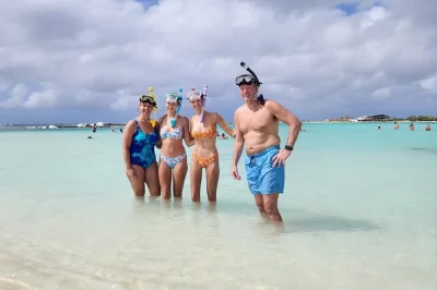 Aruba, mangel halto, baby beach e tres trapi: tour privato tra le migliori spiagge per snorkeling con guida locale, snack tipici e cocktail inclusi.