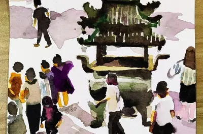 Pinta las calles del centro de Shanghai y aprende técnicas locales