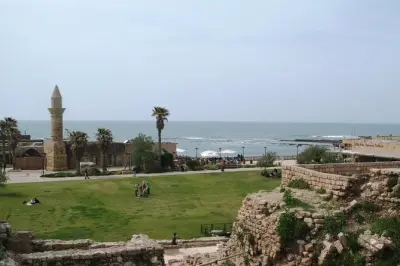 Tour privado em Caesarea e Haifa: Ruínas e jardins Baha'i
