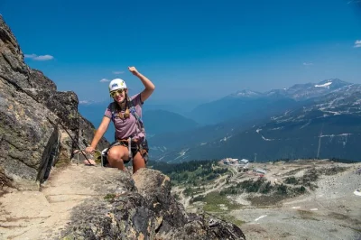 Feel the thrill of whistler’s via ferrata climb—gear included, glacier hike, and local guide. challenge yourself to summit whistler mountain on this unique adventure.