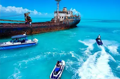 Caicos jetski safari: Private tour with shipwreck jump