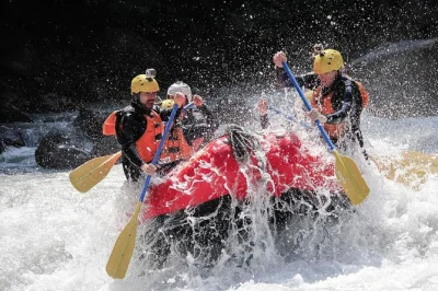 Feel the wild rush of lütschine river rafting near interlaken, with expert guides, gear, and a lakeside finish. includes all equipment, showers, and a free drink.
