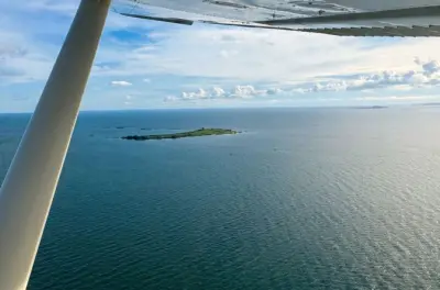 Privater Geburtstagsflug über Uganda: Lake Victoria aus der Luft