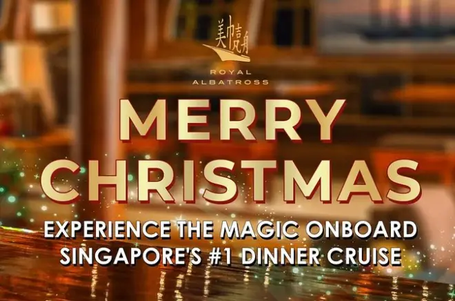 Crociera cena di Natale a Singapore: Menu di 7 portate su veliero