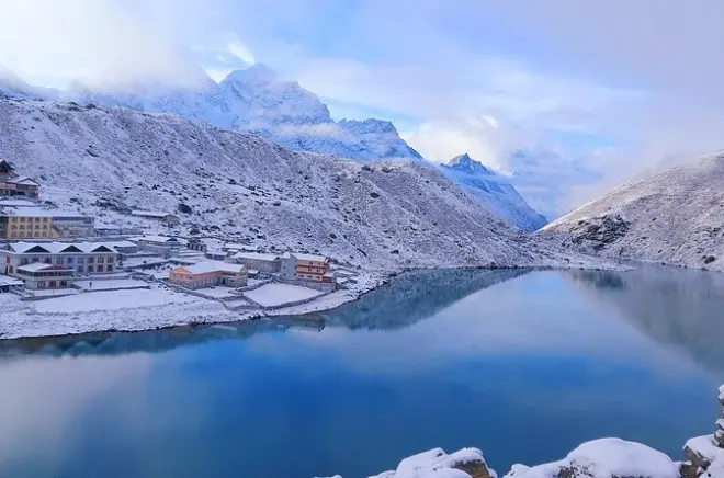 Trekking de 16 dias pelo Vale Gokyo e acampamento base do Everest