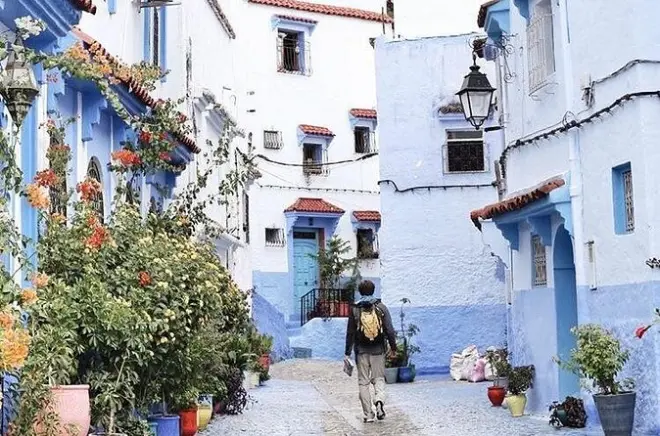 Gita privata di un giorno da Fes a Chefchaouen: Medina blu e cascata