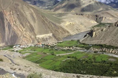 Ride from pokhara to lower mustang by private 4wd jeep. visit marpha, jomsom, kagbeni, muktinath & tatopani hot springs with a local guide. includes pickup.