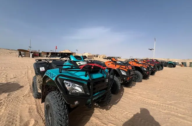 Quad bike ride Dakhla Lagoon: 1 hour desert adventure