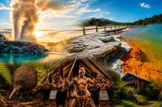 Rotorua depuis Hamilton : Wai-O-Tapu, Te Puia et haka inclus