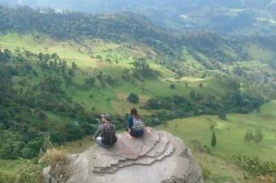 Erkunde bogotás mystischen chicaque-wald, entdecke vögel, besuche einen bergwasserfall und entspanne in einer rustikalen lodge. inklusive privatem transfer und lokalem guide.
