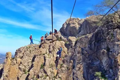 Via ferrata di Archidona: Arrampicata privata con ponte tibetano