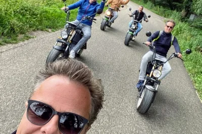 Esplora la campagna di beuningen in sella a un e chopper elettrico, seguendo il tuo ritmo. batteria carica, mappa del percorso e consigli locali inclusi. prenota ora per una fuga divertente.