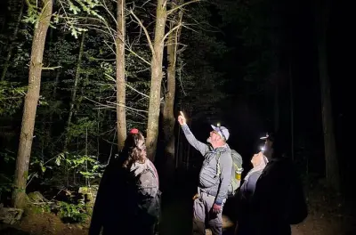 Randonnée nocturne et dîner dans le parc Gatineau depuis Ottawa