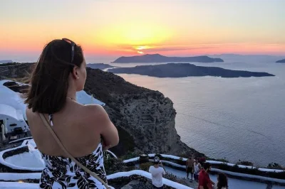 Experience santorini’s north side with a local guide—visit oia, imerovigli, pyrgos & prophet elias. includes hotel pickup and private transport.