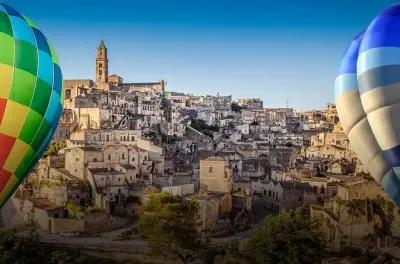 Private Hot Air Balloon Flight over Matera: Sassi at Sunrise