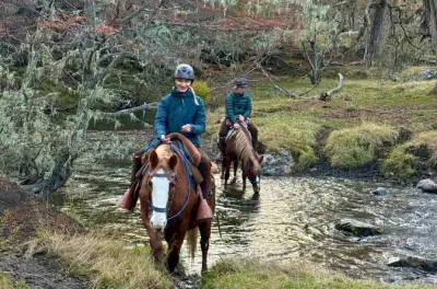Équitation près de Puerto Natales : Lien avant la balade