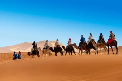 Travel from fez to marrakech through the sahara, with a camel ride, berber camp night, and local guide. includes pickup, dinner, and breakfast. book now.